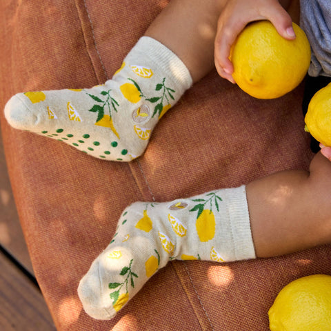 Kids Socks that Plant Trees | Beige Lemons