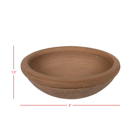 Natural Terracotta Pinch Bowl | Small