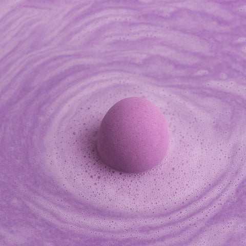 Bath Fizzies - Lavender Scent - Natural Bath Bomb, Egg Shape