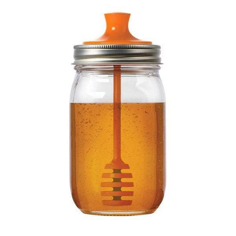 Honey Dipper Mason Jar Lid | Regular Mouth
