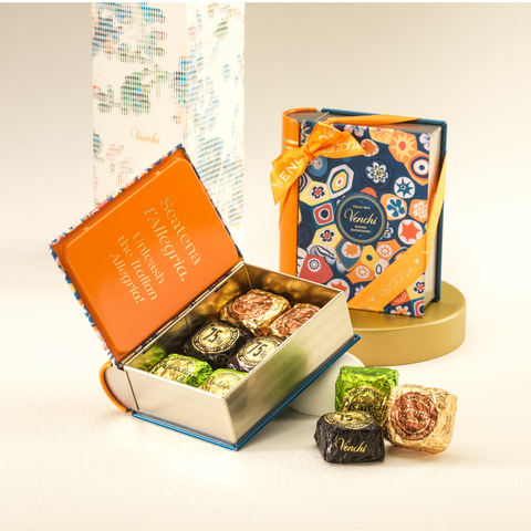Venchi Mini Book Box - Assorted Gourmet Italian Chocolate