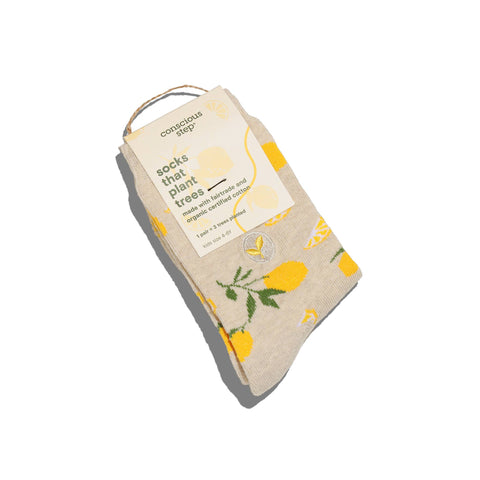 Kids Socks that Plant Trees | Beige Lemons