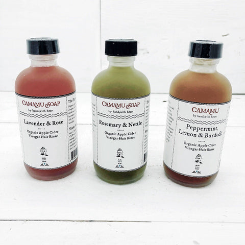 Infused Organic Apple Cider Vinegar Hair Rinses
