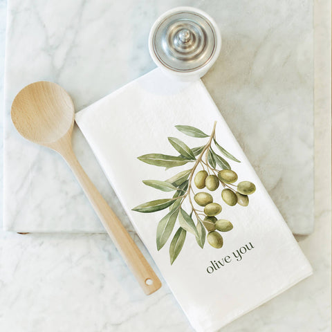Olive You Tea Towel