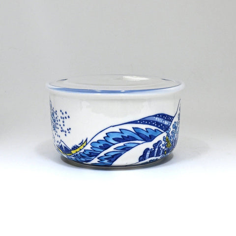 Great Wave Design 33oz Microwavable Bowl with Lid with Handle (4/16)