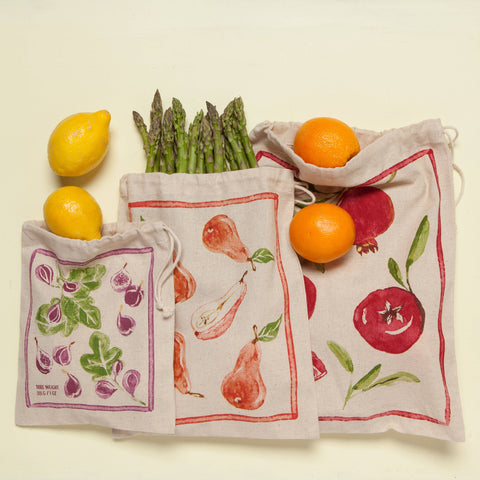 Ambrosia Reusable Produce Bags Set of 3
