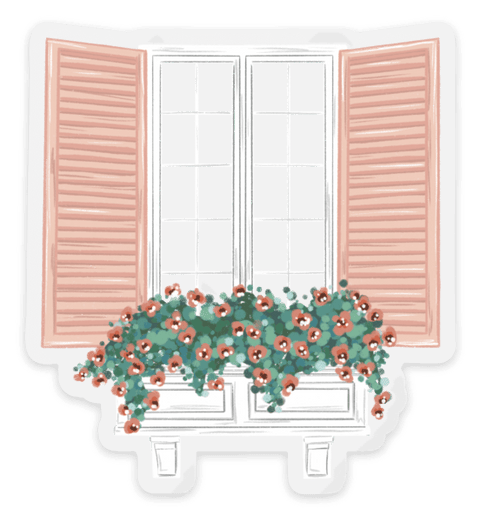 Clear Window Sticker 3x2.75in