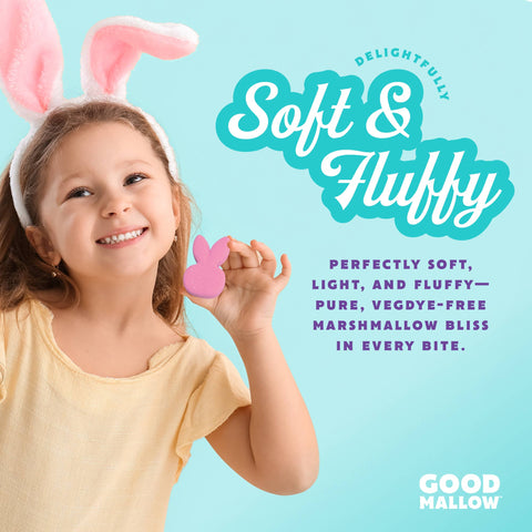 GoodMallow Plant-Based Easter Bunny Marshmallows