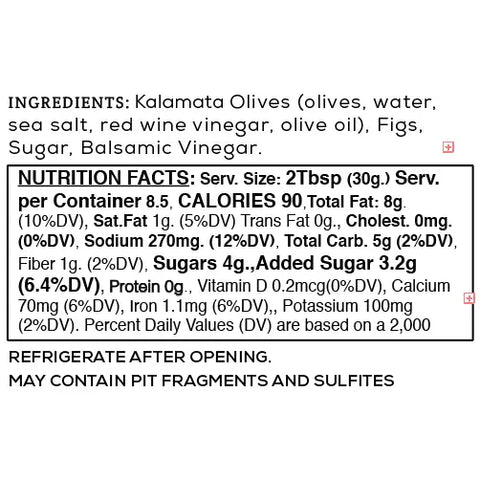 Fig & Olive Sweet & Savory Artisan Tapenade | 9oz & 4oz