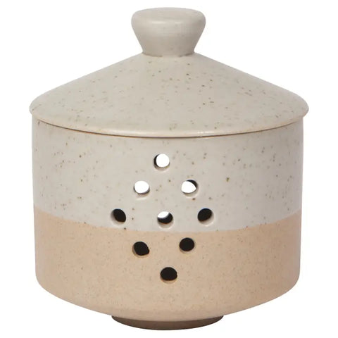 Neutral Stoneware Garlic Keeper
