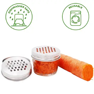 Grater / Shredder Lid For Mason Jars