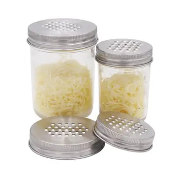 Grater / Shredder Lid For Mason Jars