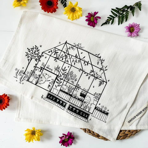 Greenhouse Tea Towel / Dish Towel / Kitchen Towel