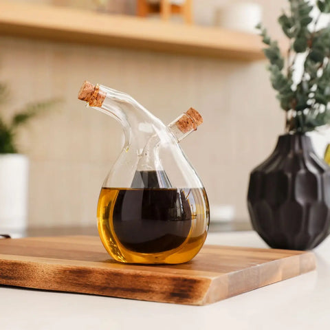 Glass Oil & Vinegar Cruet Dispenser