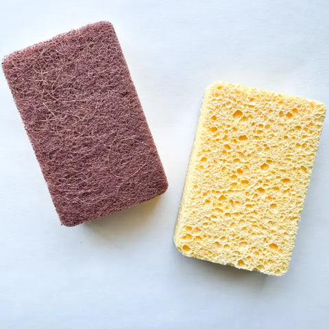 Natural Plastic Free Coconut Husk / Sisal & Cellulose Sponge